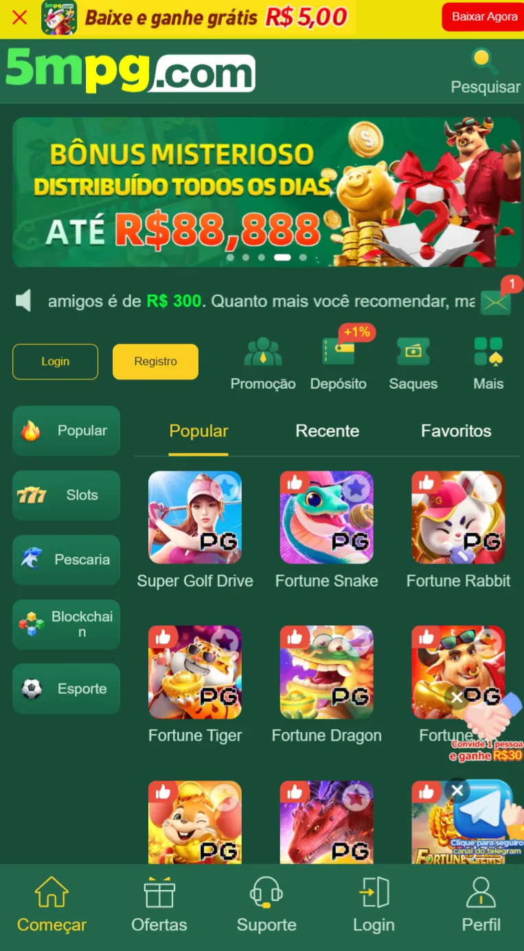 5mpg Experimente cassino ao vivo no Brasil Ganhe Premiações